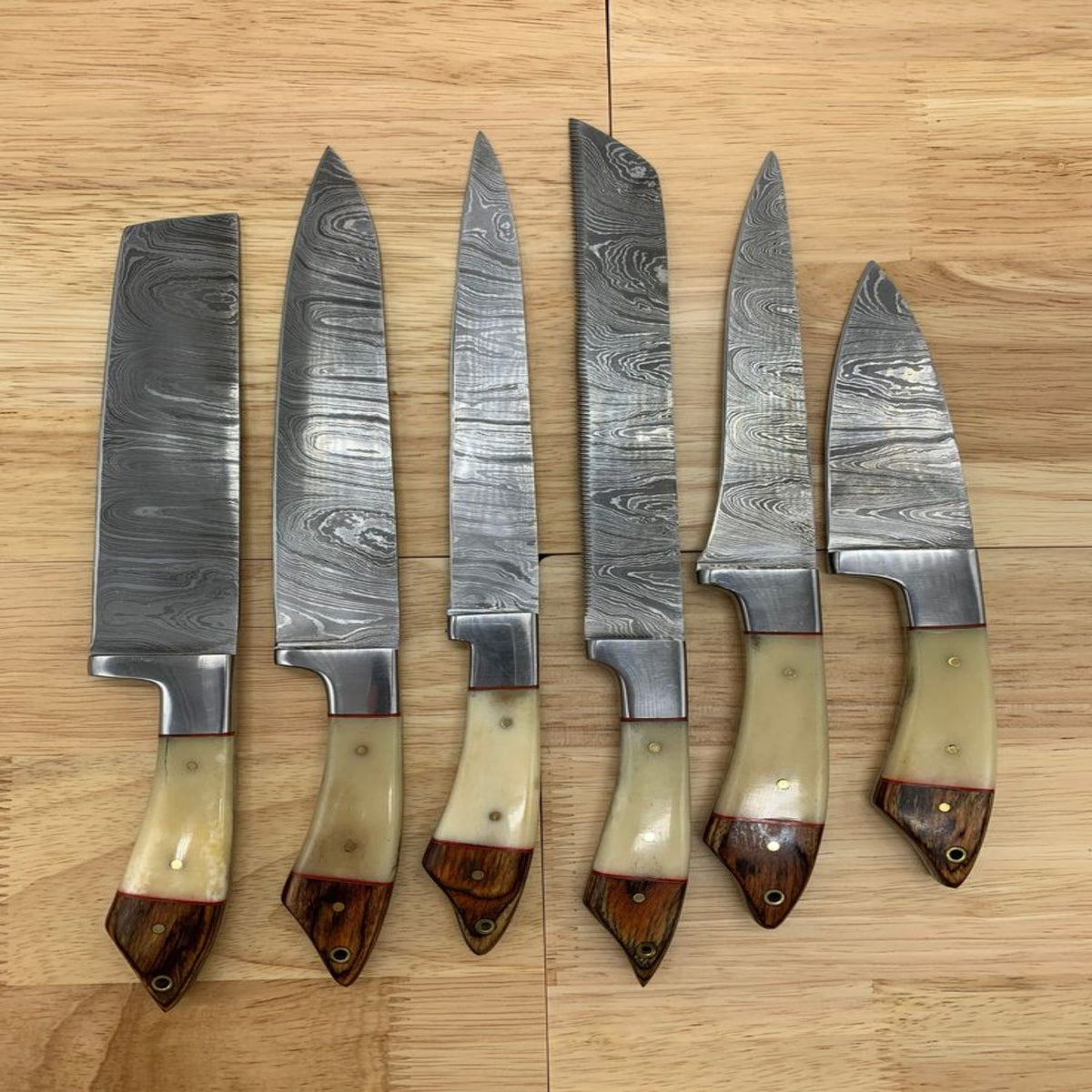 5PC Damascus Chef Knife Set