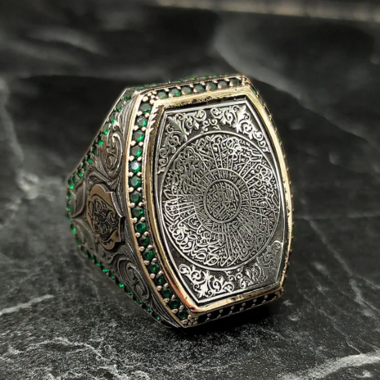 Arabic calligraphy men ring