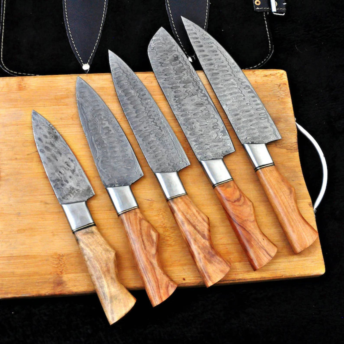 Damascus steel chef knife