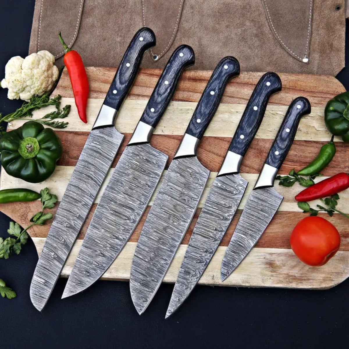 Handmade chef knife set