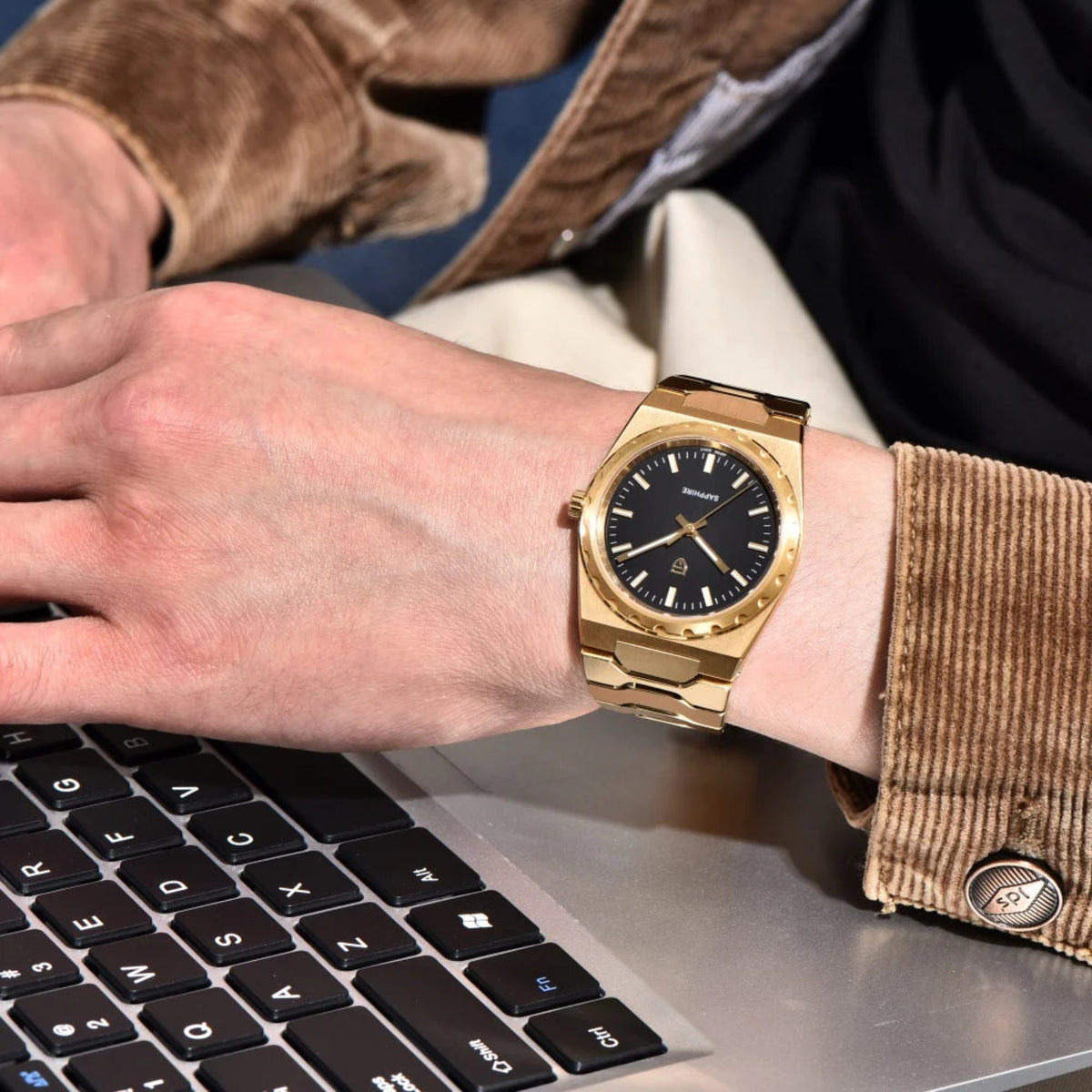 Japanese quartz movement watch