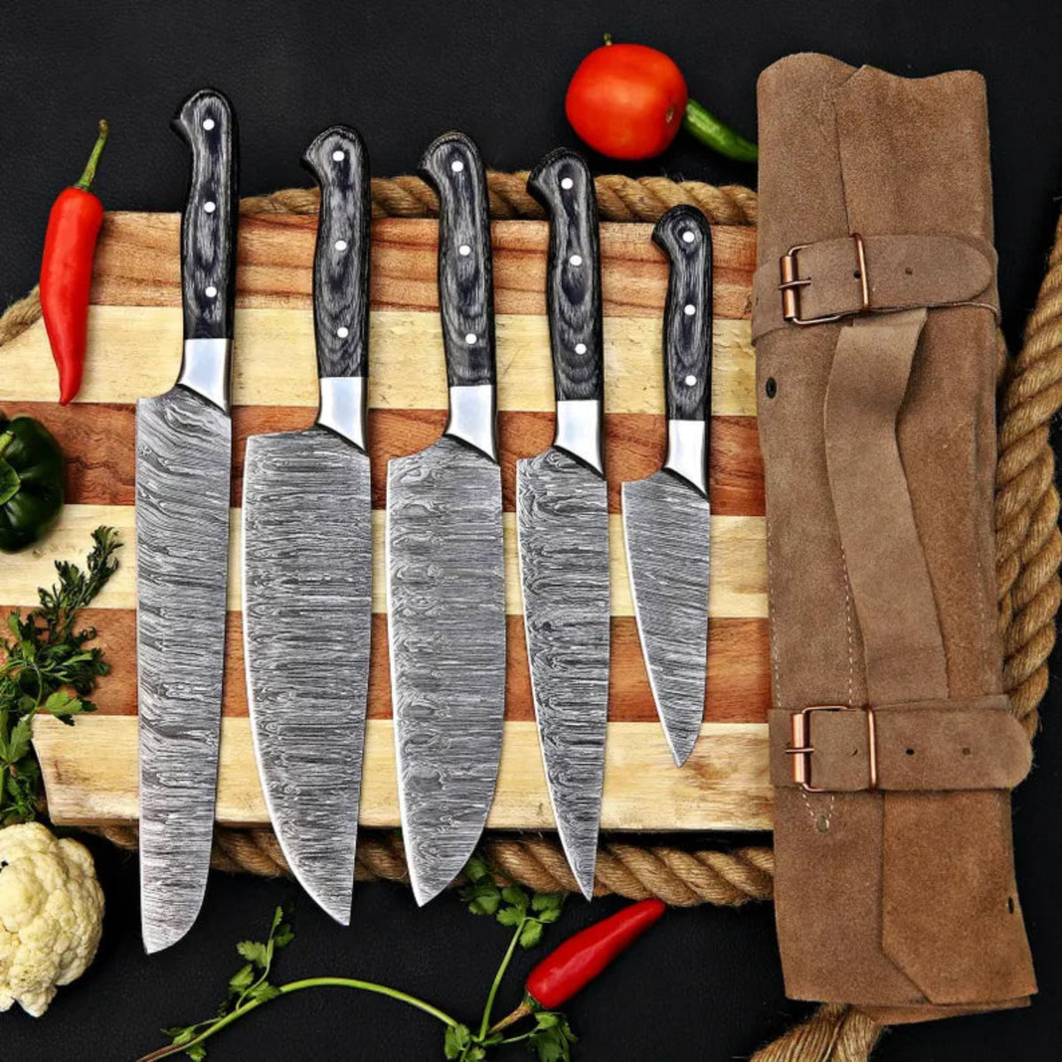 Luxury kitchen knives