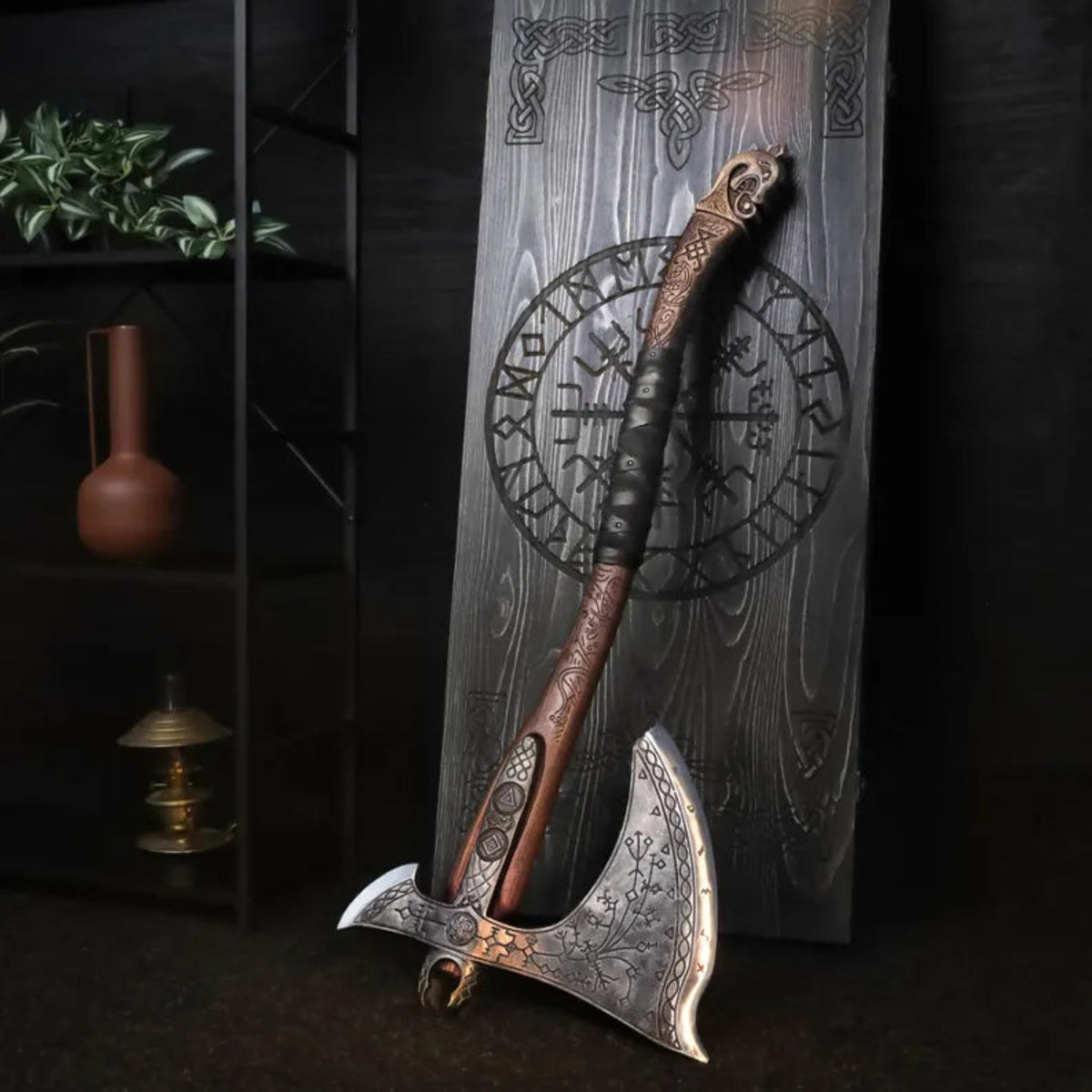 Viking axe wall décor