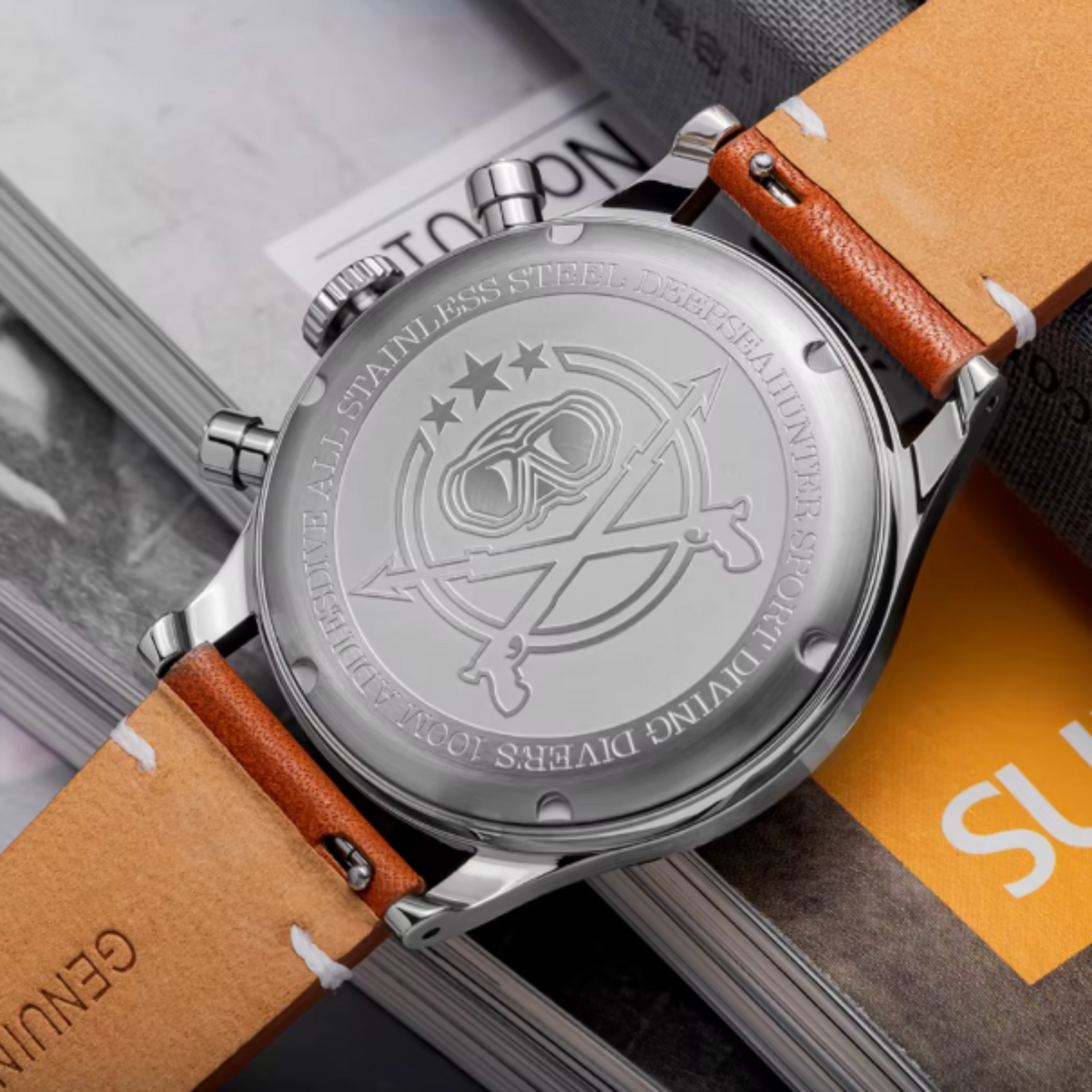 black dial men watch