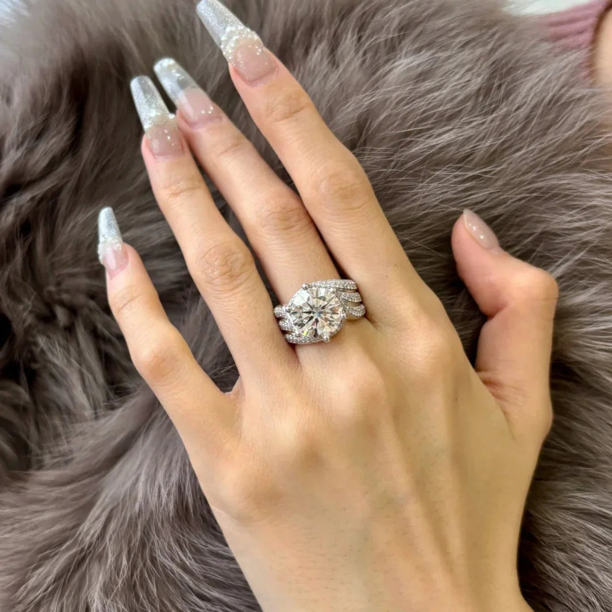 bridal moissanite ring