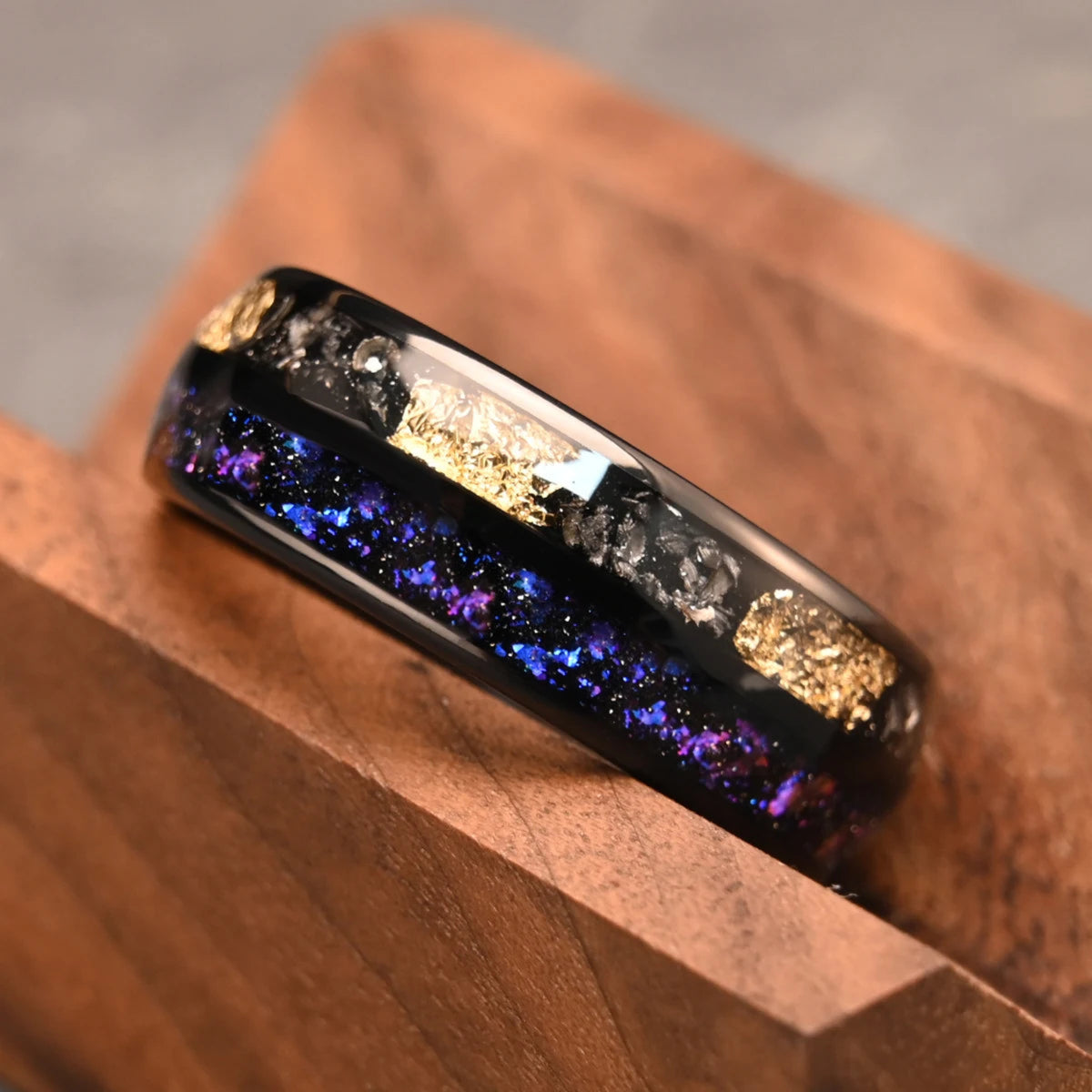 galaxy tungsten ring