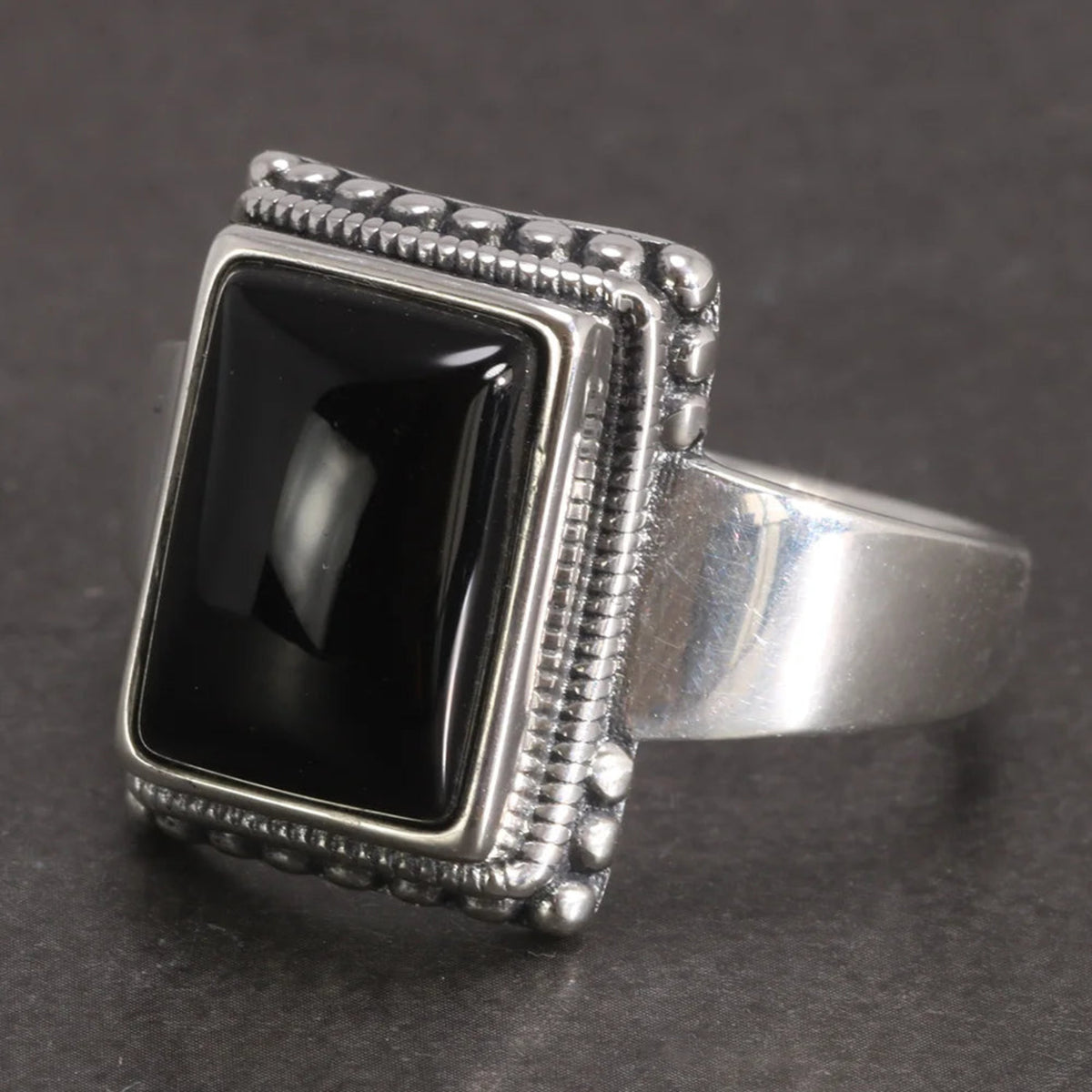 gothic silver ring