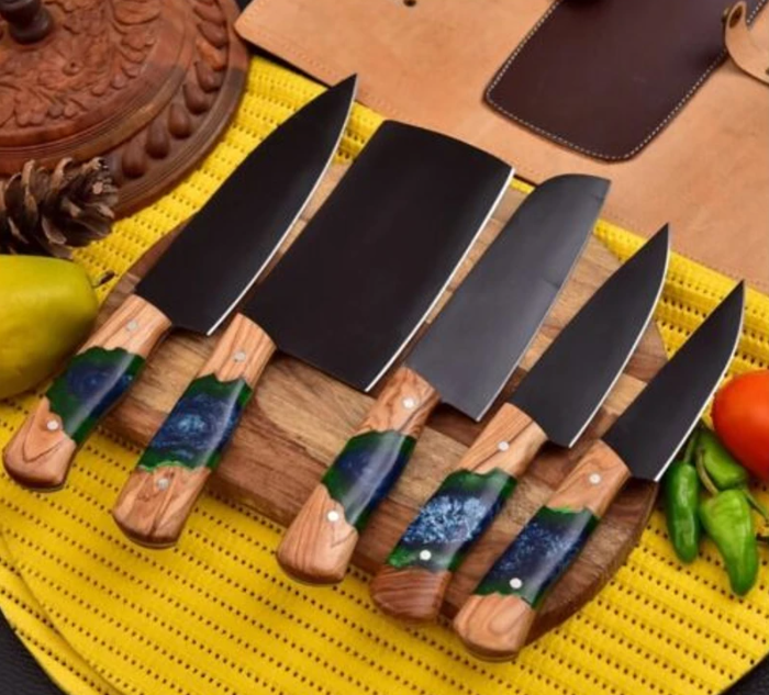 hammered blade knives