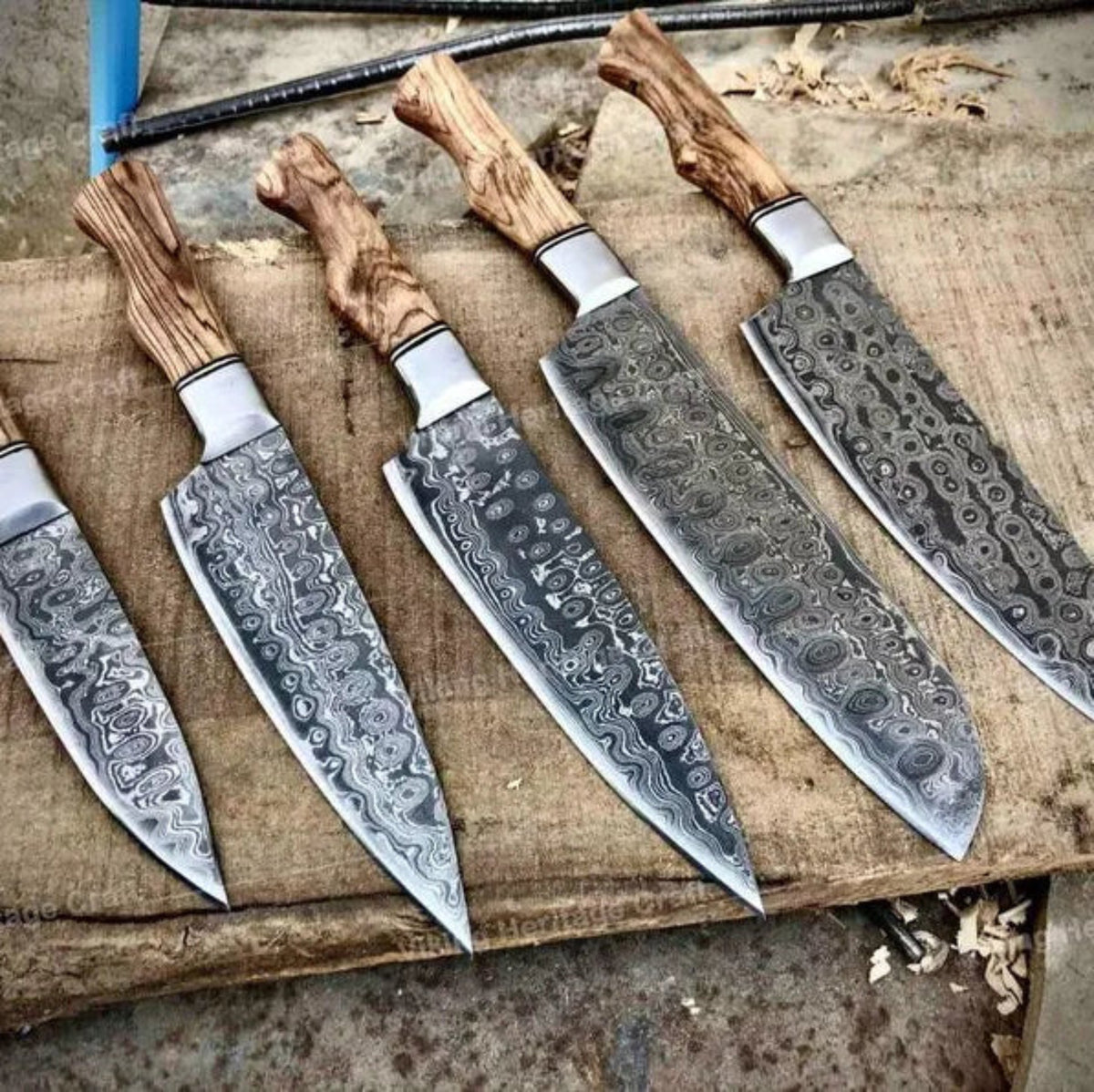 handmade kitchen knife set