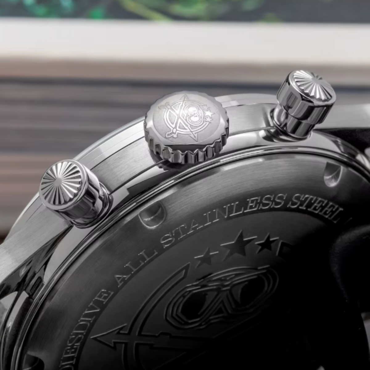 leather strap men watch