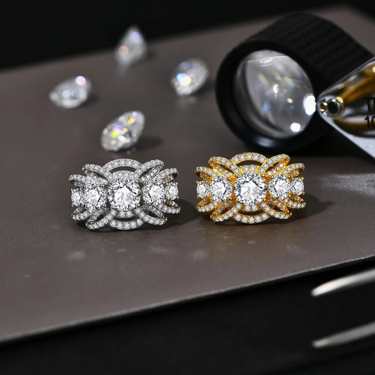 luxury moissanite ring