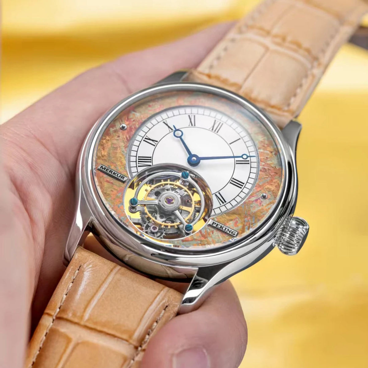 mechanical tourbillon watch