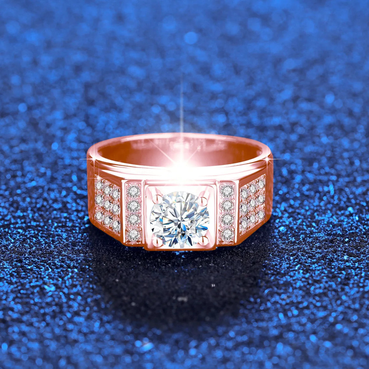 men moissanite ring