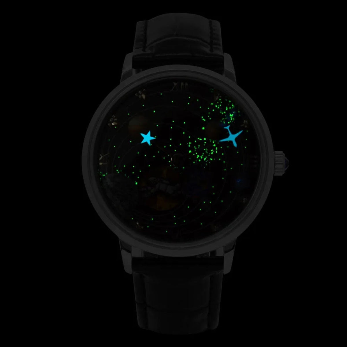 space dial men watch