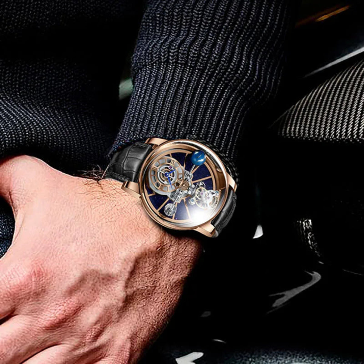 tourbillon style watch men
