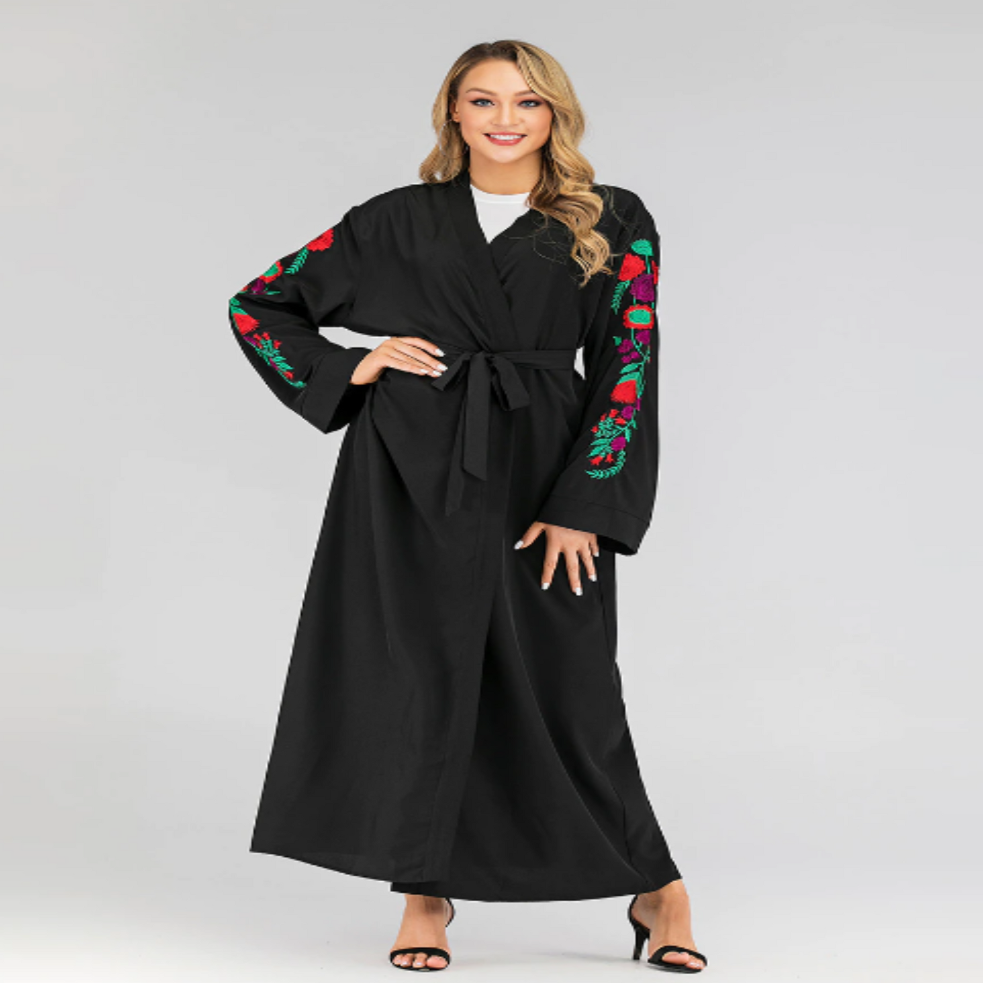 V-Neck Elegant Abayas