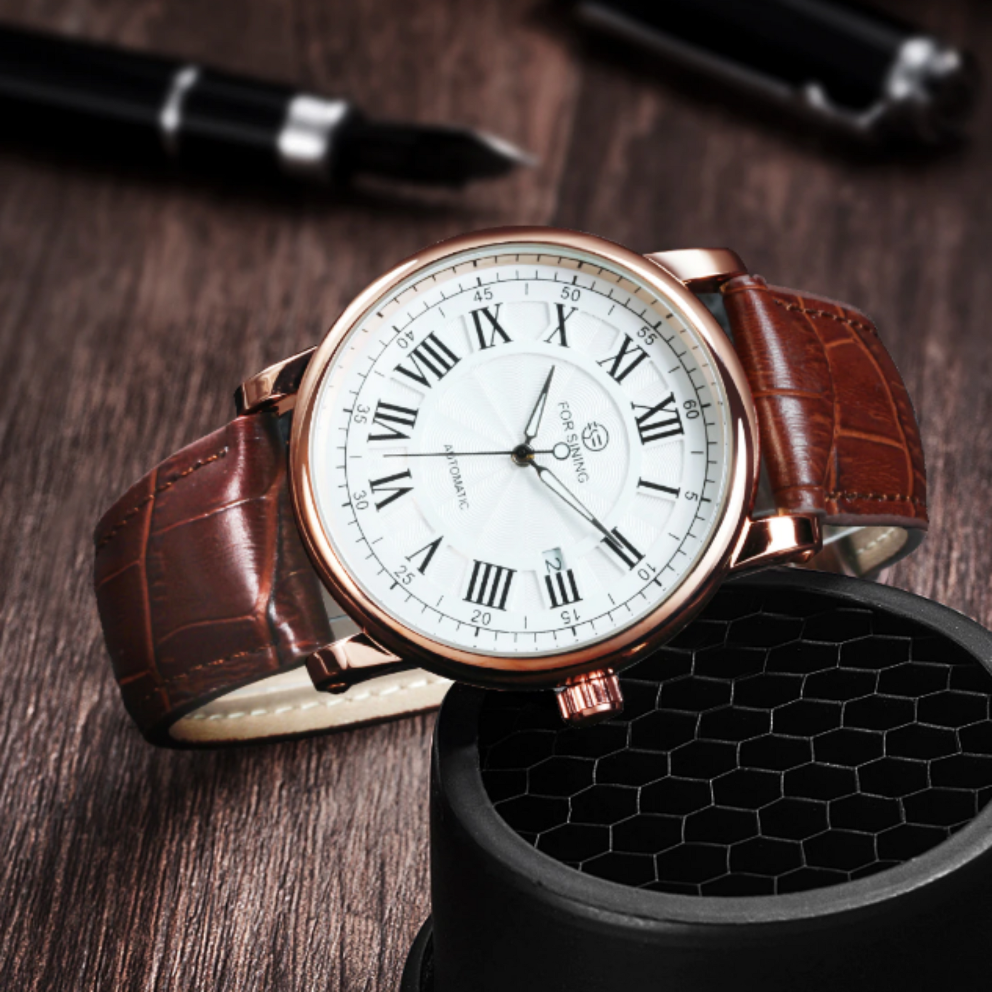 Rome Number Mechanical Watch