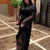 Black Fancy Abaya